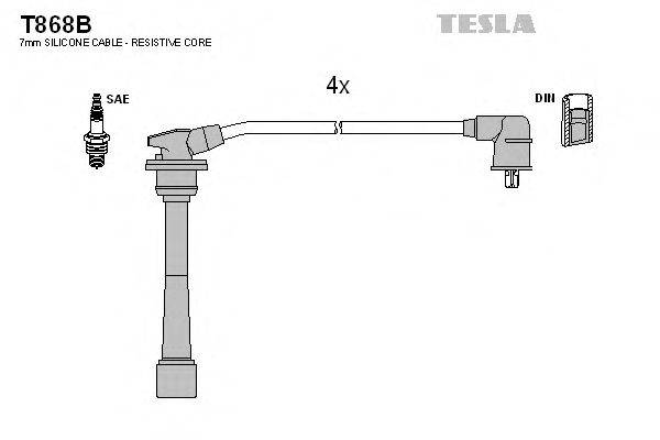 Комплект проводов зажигания TESLA T868B Комплект проводов зажигания TESLA T868B