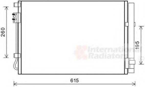 Конденсатор, кондиционер VAN WEZEL 82005269 Конденсатор, кондиционер VAN WEZEL 82005269