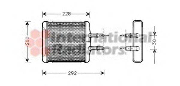 Теплообменник, отопление салона VAN WEZEL 81006027