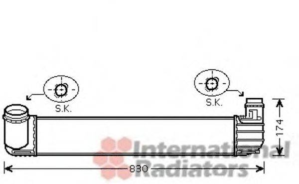 Интеркулер VAN WEZEL 43004413 Интеркулер VAN WEZEL 43004413