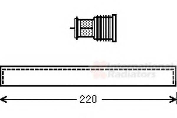 Осушитель, кондиционер VAN WEZEL 5800D294 Осушитель, кондиционер VAN WEZEL 5800D294
