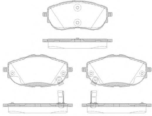 Комплект тормозных колодок, дисковый тормоз WOKING P14613.02