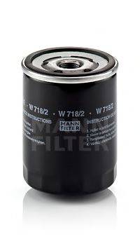 Масляный фильтр MANN-FILTER W 718/2
