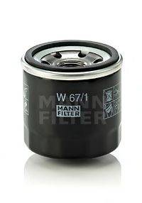 Масляный фильтр MANN-FILTER W 67/1 Масляный фильтр MANN-FILTER W 67/1