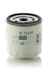 Масляный фильтр MANN-FILTER W 712/43 Масляный фильтр MANN-FILTER W 712/43