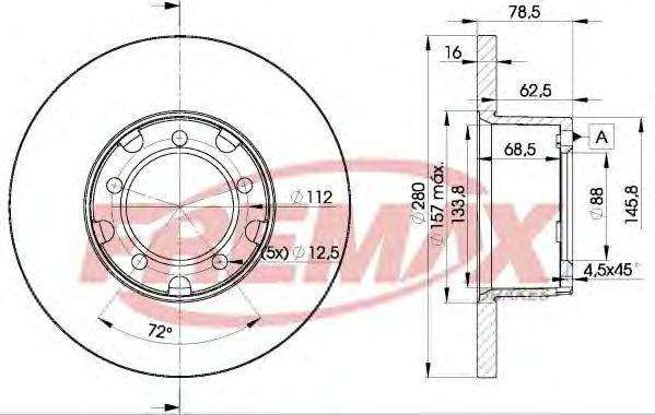 Тормозной диск FREMAX BD-4280