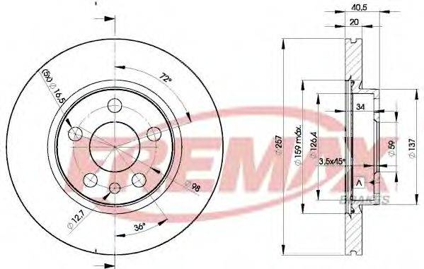 Тормозной диск FREMAX BD-4683 Тормозной диск FREMAX BD-4683