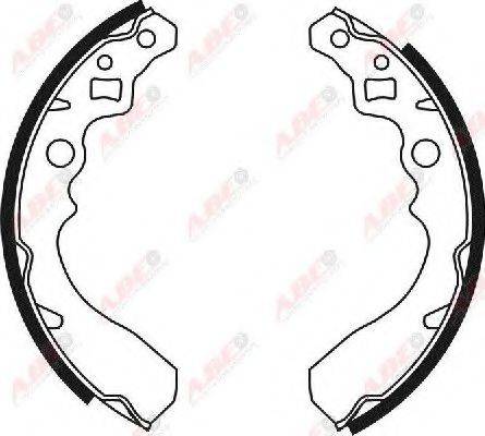 Комплект тормозных колодок ABE C06008ABE