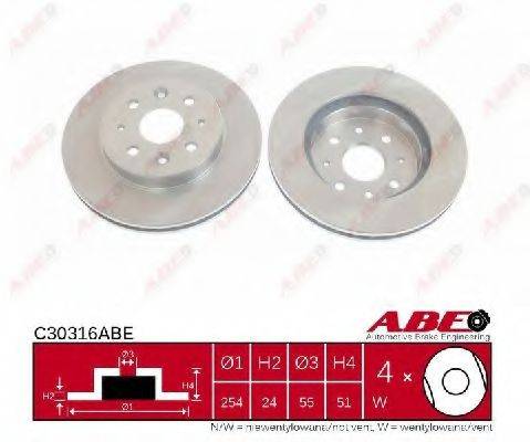 Тормозной диск ABE C30316ABE Тормозной диск ABE C30316ABE
