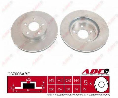 Тормозной диск ABE C37006ABE Тормозной диск ABE C37006ABE