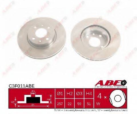 Тормозной диск ABE C3F011ABE Тормозной диск ABE C3F011ABE