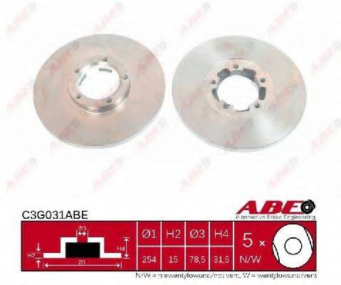 Тормозной диск ABE C3G031ABE Тормозной диск ABE C3G031ABE