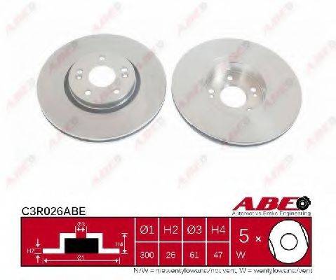 Тормозной диск ABE C3R026ABE Тормозной диск ABE C3R026ABE