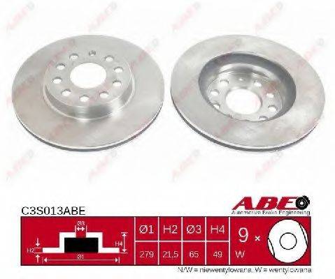 Тормозной диск ABE C3S013ABE Тормозной диск ABE C3S013ABE
