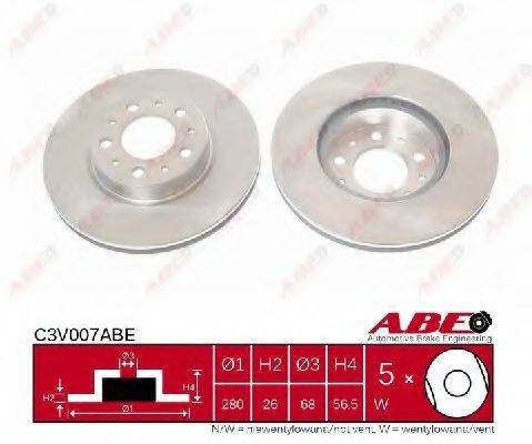 Тормозной диск ABE C3V007ABE Тормозной диск ABE C3V007ABE