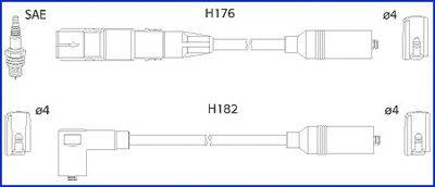 Комплект проводов зажигания HITACHI 134817 Комплект проводов зажигания HITACHI 134817