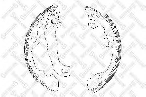 Комплект тормозных колодок STELLOX 051 100-SX