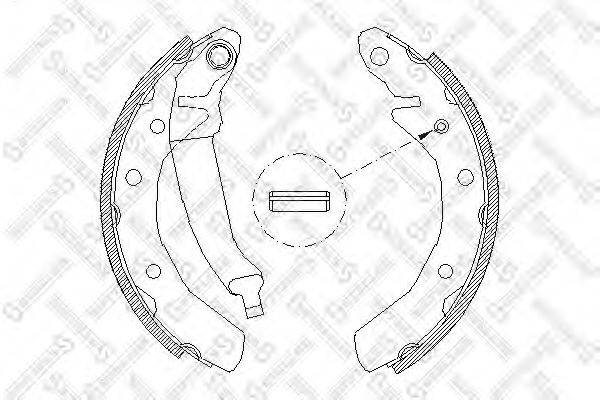 Комплект тормозных колодок STELLOX 097 100-SX