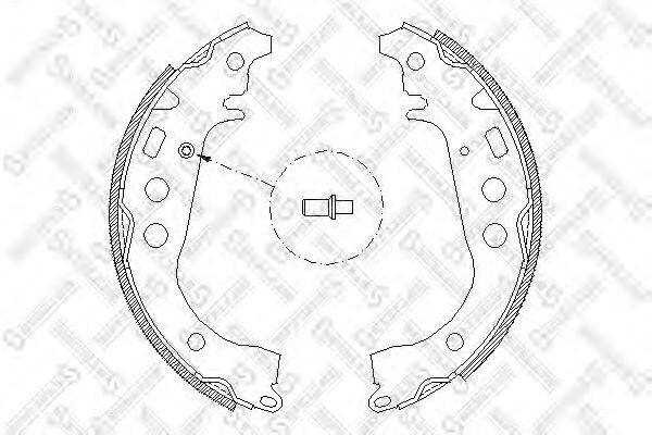 Комплект тормозных колодок STELLOX 112 100-SX