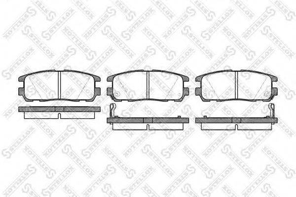 Комплект тормозных колодок, дисковый тормоз STELLOX 437 002B-SX