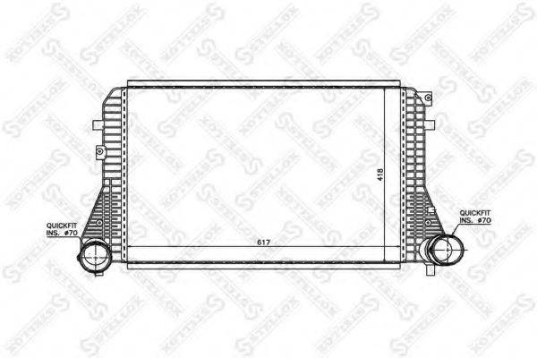 Интеркулер STELLOX 10-40038-SX Интеркулер STELLOX 10-40038-SX