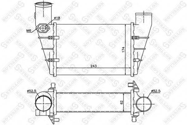 Интеркулер STELLOX 10-40081-SX Интеркулер STELLOX 10-40081-SX