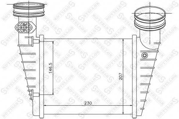 Интеркулер STELLOX 10-40157-SX Интеркулер STELLOX 10-40157-SX
