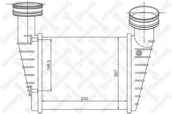 Интеркулер STELLOX 10-40158-SX Интеркулер STELLOX 10-40158-SX