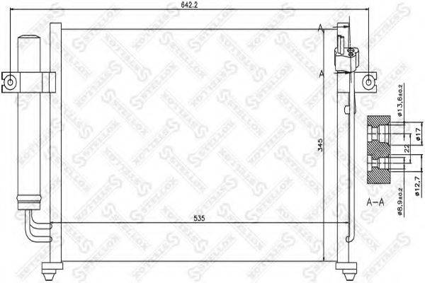 Конденсатор, кондиционер STELLOX 10-45027-SX