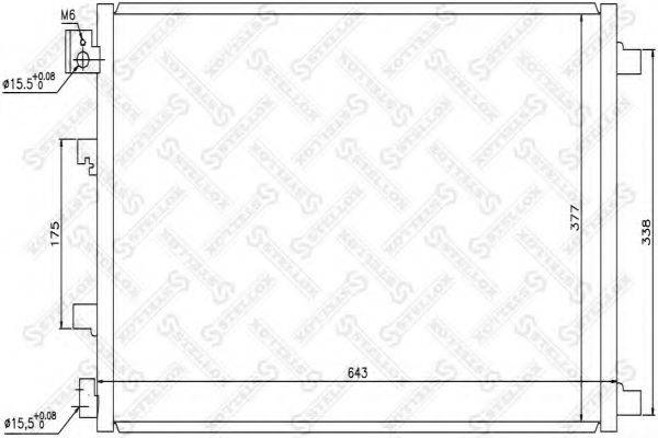 Конденсатор, кондиционер STELLOX 10-45484-SX