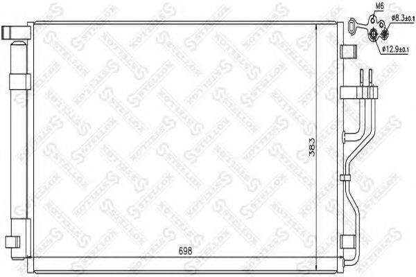 Конденсатор, кондиционер STELLOX 10-45695-SX Конденсатор, кондиционер STELLOX 10-45695-SX