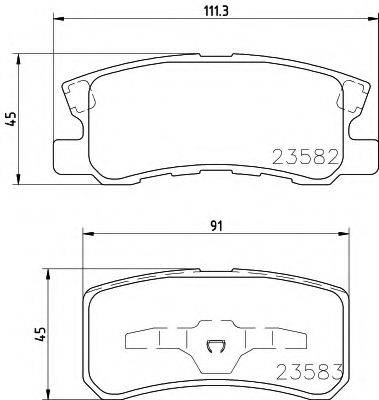 Комплект тормозных колодок, дисковый тормоз HELLA PAGID 8DB 355 009-691 Комплект тормозных колодок, дисковый тормоз HELLA PAGID 8DB 355 009-691