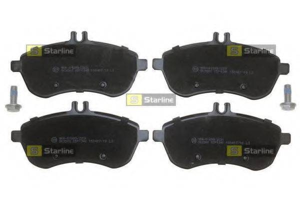 Комплект тормозных колодок, дисковый тормоз STARLINE BD S702 Комплект тормозных колодок, дисковый тормоз STARLINE BD S702