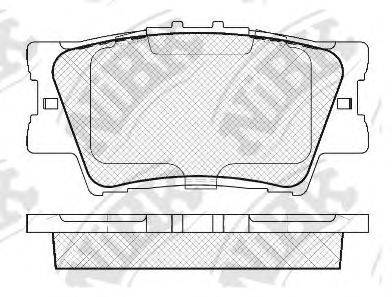 Комплект тормозных колодок, дисковый тормоз NIBK PN1522