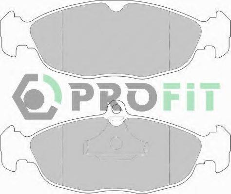 Комплект тормозных колодок, дисковый тормоз PROFIT 5000-0732 Комплект тормозных колодок, дисковый тормоз PROFIT 5000-0732