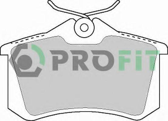 Комплект тормозных колодок, дисковый тормоз PROFIT 5000-1083 Комплект тормозных колодок, дисковый тормоз PROFIT 5000-1083