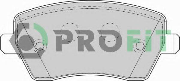 Комплект тормозных колодок, дисковый тормоз PROFIT 5000-1617 Комплект тормозных колодок, дисковый тормоз PROFIT 5000-1617