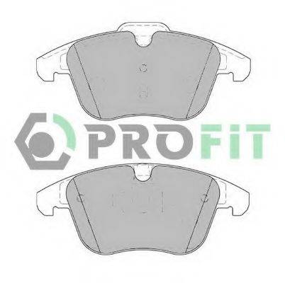 Комплект тормозных колодок, дисковый тормоз PROFIT 5000-1897