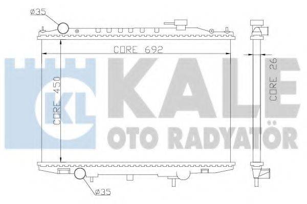 Радиатор, охлаждение двигателя KALE OTO RADYATOR 362900 Радиатор, охлаждение двигателя KALE OTO RADYATOR 362900