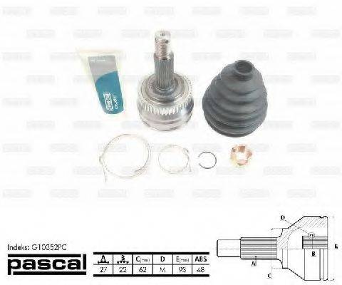 Шарнирный комплект, приводной вал PASCAL G10352PC Шарнирный комплект, приводной вал PASCAL G10352PC
