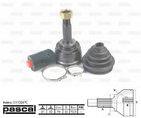 Шарнирный комплект, приводной вал PASCAL G11026PC