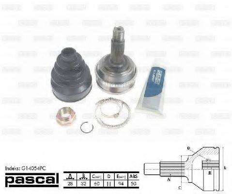 Шарнирный комплект, приводной вал PASCAL G14054PC Шарнирный комплект, приводной вал PASCAL G14054PC