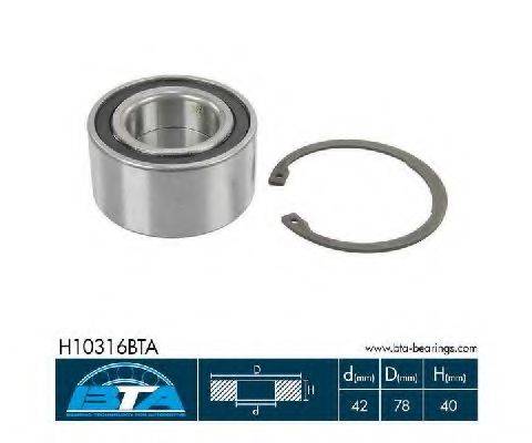 Комплект подшипника ступицы колеса BTA H10316BTA