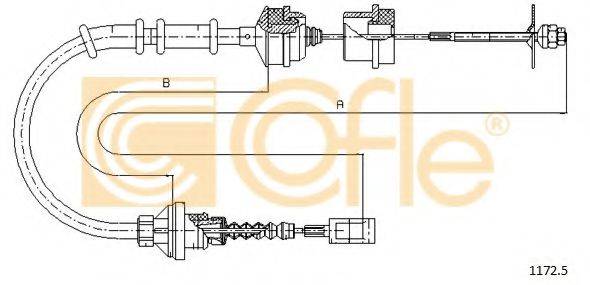 Трос, управление сцеплением COFLE 1172.5 Трос, управление сцеплением COFLE 1172.5