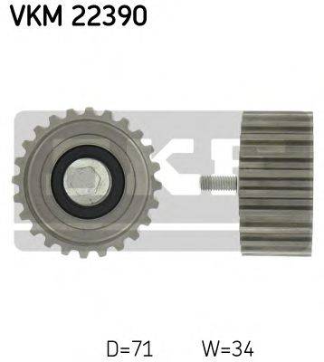 Паразитный / Ведущий ролик, зубчатый ремень SKF VKM 22390 Паразитный / Ведущий ролик, зубчатый ремень SKF VKM 22390