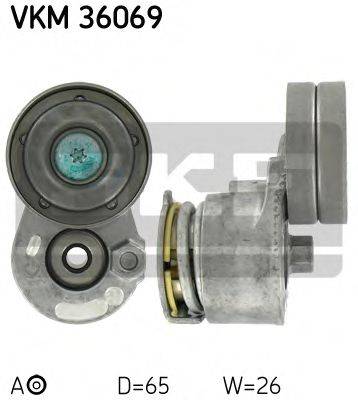 Натяжной ролик, поликлиновой ремень SKF VKM 36069 Натяжной ролик, поликлиновой ремень SKF VKM 36069