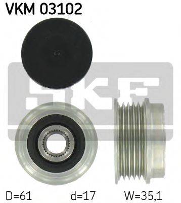 Механизм свободного хода генератора SKF VKM 03102