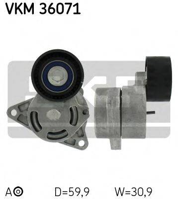 Натяжной ролик, поликлиновой  ремень SKF VKM 36071