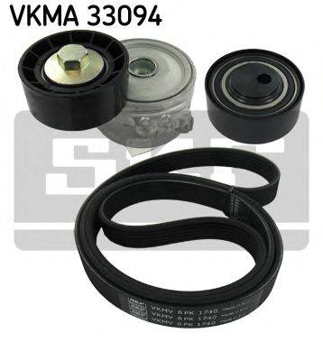 Поликлиновой ременный комплект SKF VKMA 33094