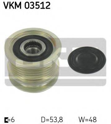 Механизм свободного хода генератора SKF VKM 03512 Механизм свободного хода генератора SKF VKM 03512